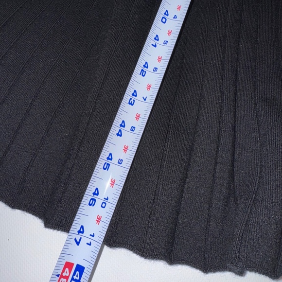 Argent Merino Wool Ribbed Sweater Midi Maxi Dress Black Medium NWT - Picture 7 of 8